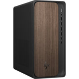 HP OmniDesk M03 AI Desktop PC - Intel Core Ultra 9 285 up to 5.60GHz, NVIDIA GeForce RTX 5060 Ti 8GB GDDR7, Wi-Fi 6, Bluetooth 5.4, Wireless Keyboard & Mouse, Dark Wood, Windows 11