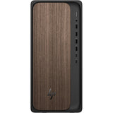 HP OmniDesk M03 AI Desktop PC - Intel Core Ultra 9 285 up to 5.60GHz, Intel Graphics, Wi-Fi 6, Bluetooth 5.4, Wireless Keyboard & Mouse, Dark Wood, Windows 11