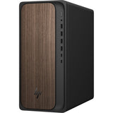 HP OmniDesk M03 AI Desktop PC - Intel Core Ultra 9 285 up to 5.60GHz, NVIDIA GeForce RTX 5060 Ti 8GB GDDR7, Wi-Fi 6, Bluetooth 5.4, Wireless Keyboard & Mouse, Dark Wood, Windows 11