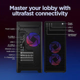 Lenovo Legion 5i Gen 10 Gaming Desktop PC - Intel Core Ultra 9 275HX up to 5.4 GHz Processor, NVIDIA GeForce RTX 5060 Ti 8GB GDDR7, Liquid RGB Cooling, Nahimic Audio, Windows 11