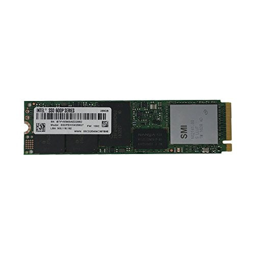 Intel 256GB M.2 SSD (Solid State Drive) 600p Series, 80mm, PCIe NVMe 3.0 x4, 3D1, TLC, Model: SSDPEKKW256G7 PC Component
