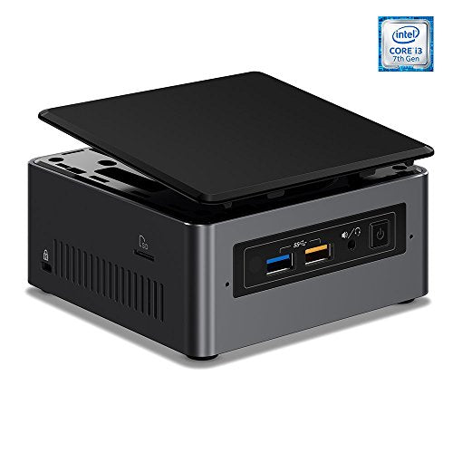 Intel NUC7I3BNH Tall Mini Desktop - 7th Gen Intel Core i3-7100U Dual-Core Processor at 2.40 GHz, 12GB Memory, 256GB SSD + 2TB Hard Drive, Intel HD Graphics 620, Windows 10 Pro